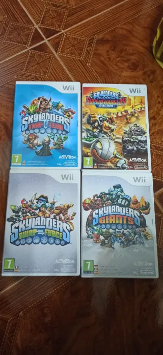 Juegos Skylanders WII, portales, figuras y más.