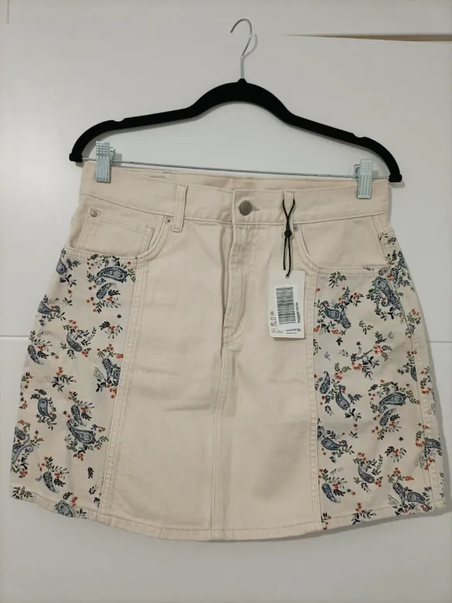 Falda Pepe Jeans Beige Estampada