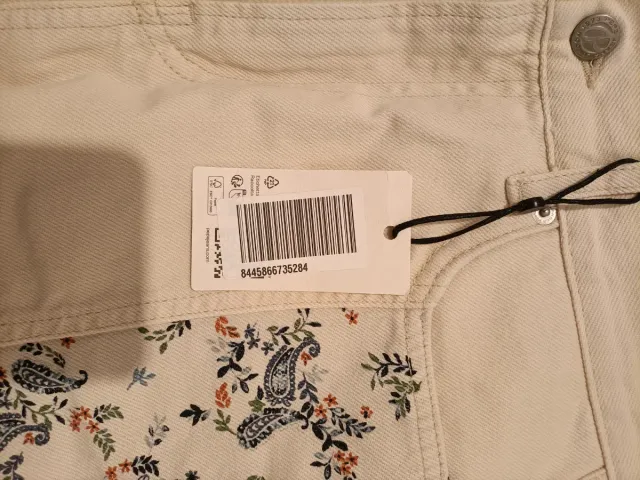 Falda Pepe Jeans Beige Estampada