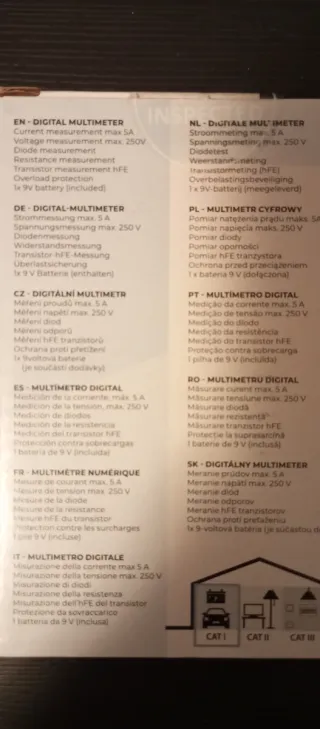 Multímetro Digital VARO VAR10076/25