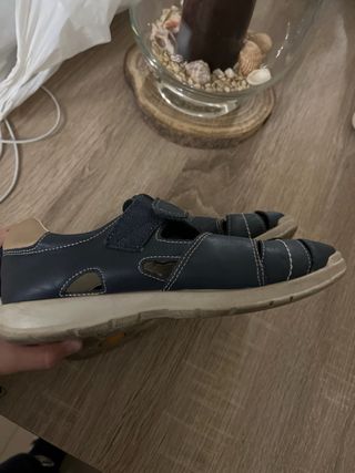 Sandalias Verano Niños Azul y Beige