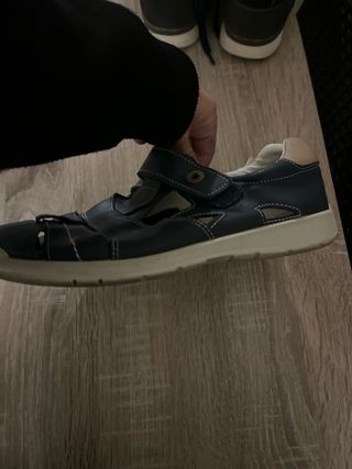 Sandalias Verano Niños Azul y Beige