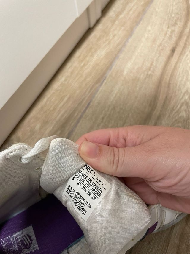 Zapatillas Adidas Mujer Talla 37 Morado Blanco