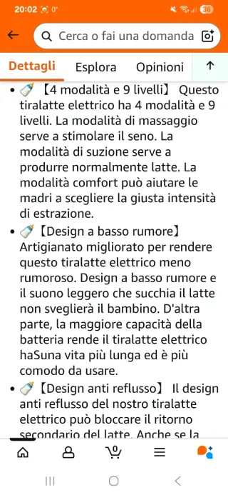 Tiralatte Elettrico Doppio Lulia