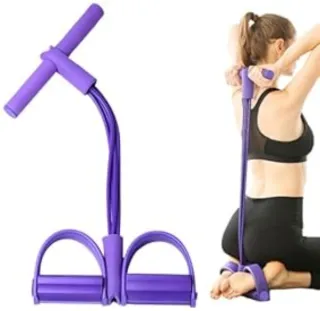 Banda elástica fitness morada