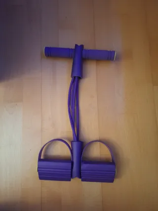 Banda elástica fitness morada