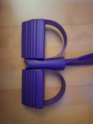 Banda elástica fitness morada