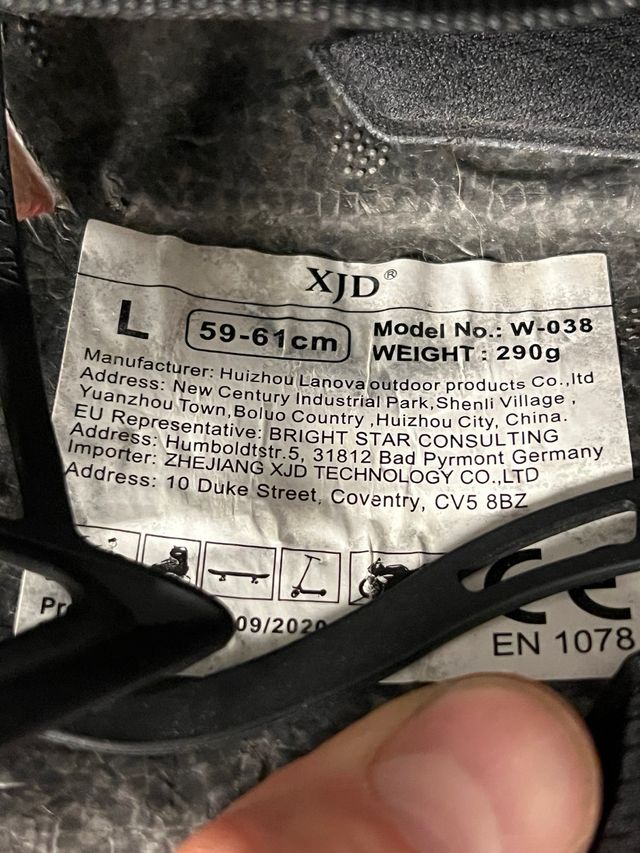 Casco bici/patinete gris