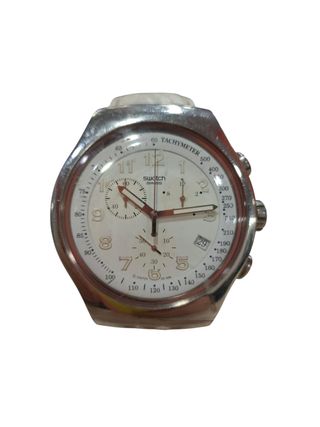 RELOJ DE CUARZO SWATCH IRONY BLANCO BIG SIZE 2006 YOS439