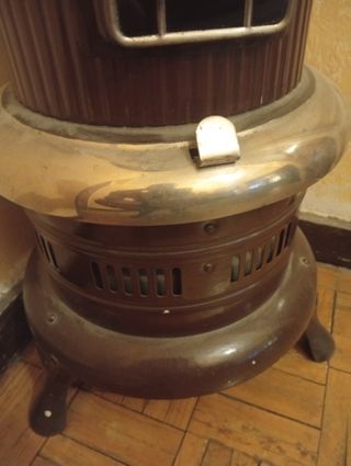 Estufa Salamandra Metálica Marrón