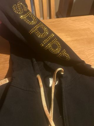 Chaqueta Adidas Negra y Dorada