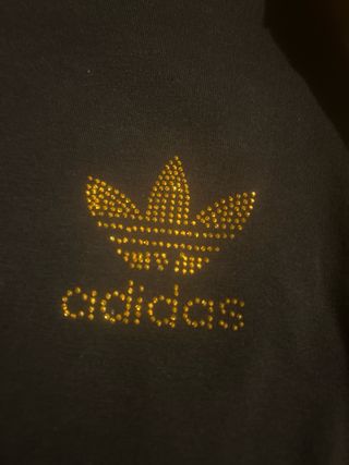 Chaqueta Adidas Negra y Dorada