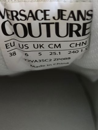 Zapatillas Versace Jeans Couture Talla 38