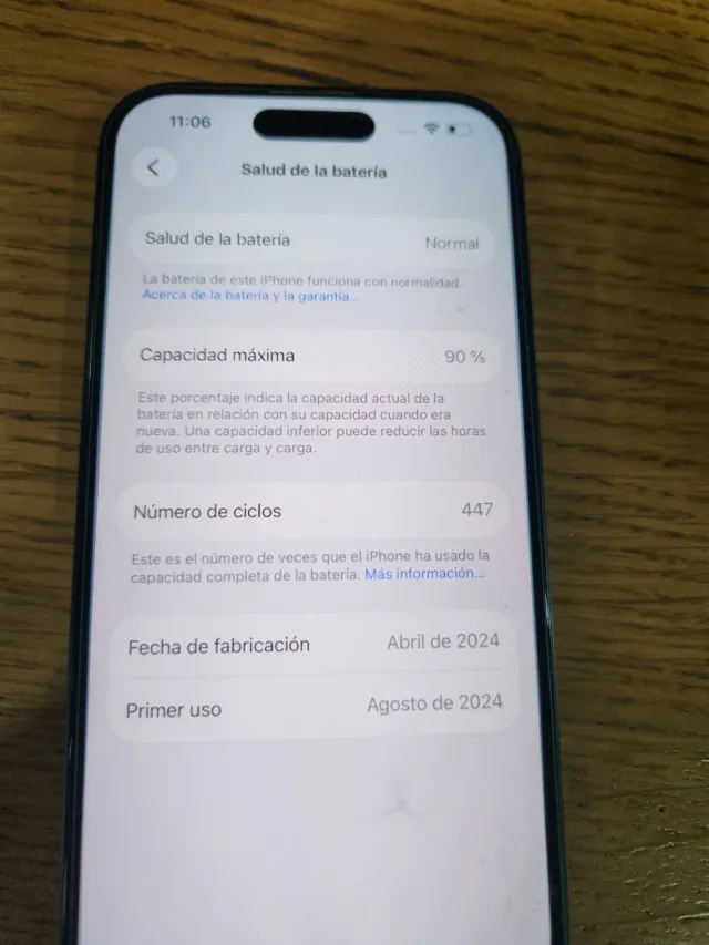 iPhone 15 128GB Batería 90%