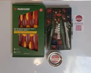 herramientas eléctricista Parkside con regalo