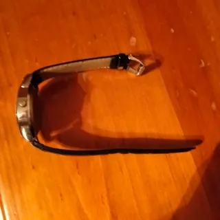 Reloj de Piel Azul y Dorado