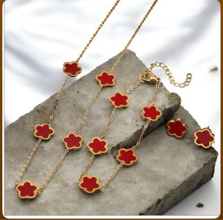 Conjunto Trébol Rojo. Pasión y Buena suerte