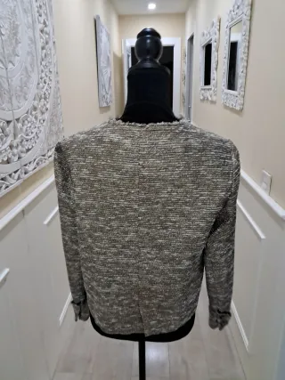 Blazer Mujer Dorado negro