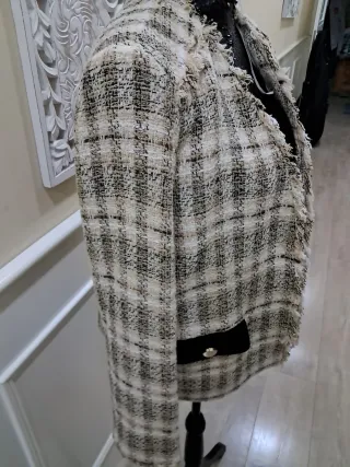 Blazer Mujer Dorado negro