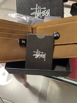 Cartera Stussy Hombre Marrón y Negra