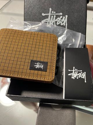Cartera Stussy Hombre Marrón y Negra
