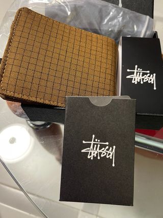 Cartera Stussy Hombre Marrón y Negra