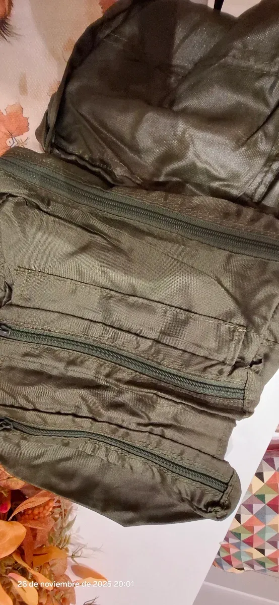 Bolso tecido impermeável verde