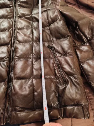 Chaqueta Piel Doble Cara Hombre Marrón