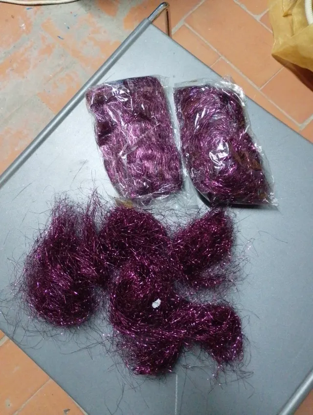 Cabelo de Anjo Decorativo Roxo