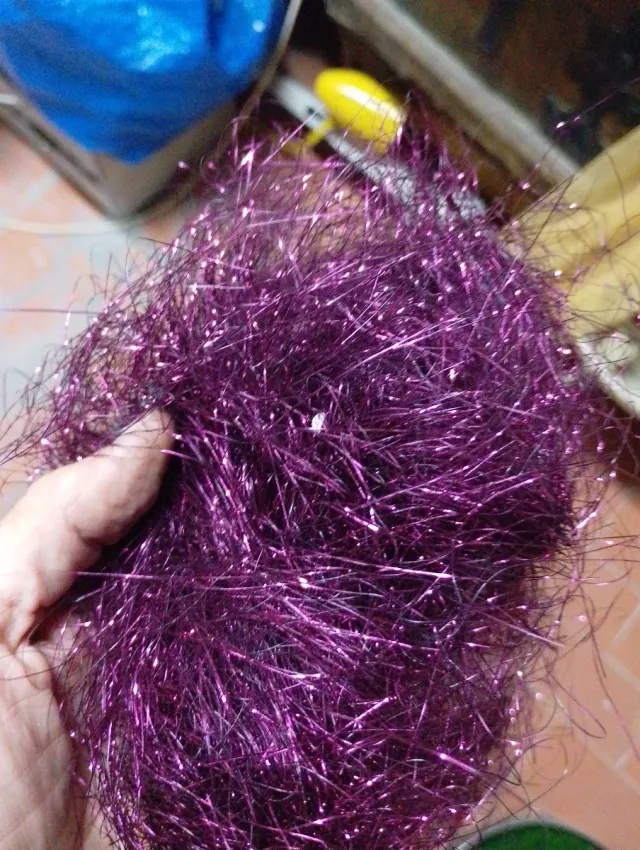 Cabelo de Anjo Decorativo Roxo