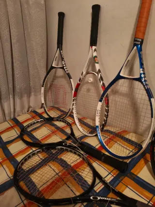 Raquetas de tenis Wilson y otras marcas