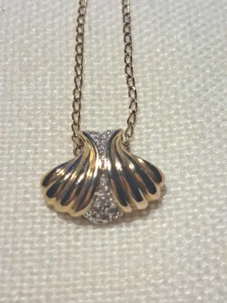 Colgante de plata chapado en oro