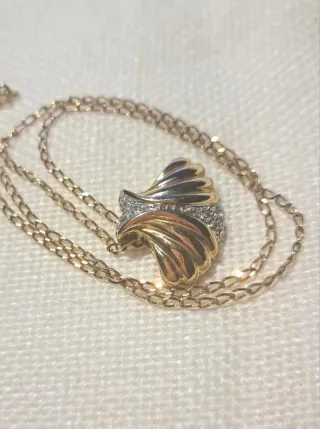 Colgante de plata chapado en oro