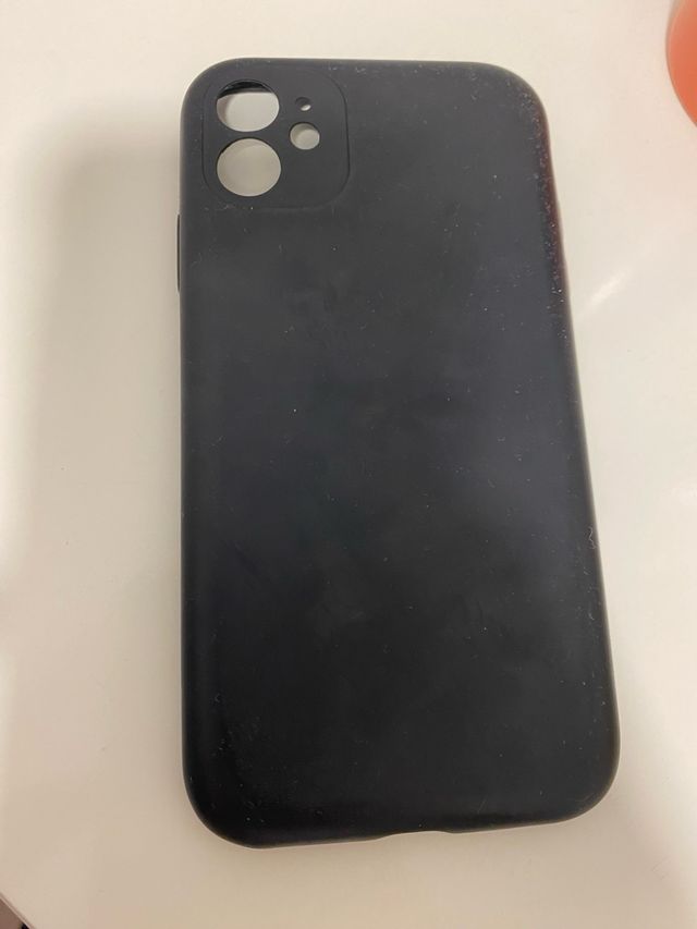 Custodia in silicone per iPhone 11 nero