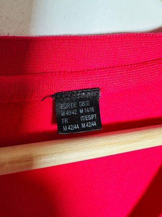 Cárdigan/Rebeca punto fucsia Talla M/L