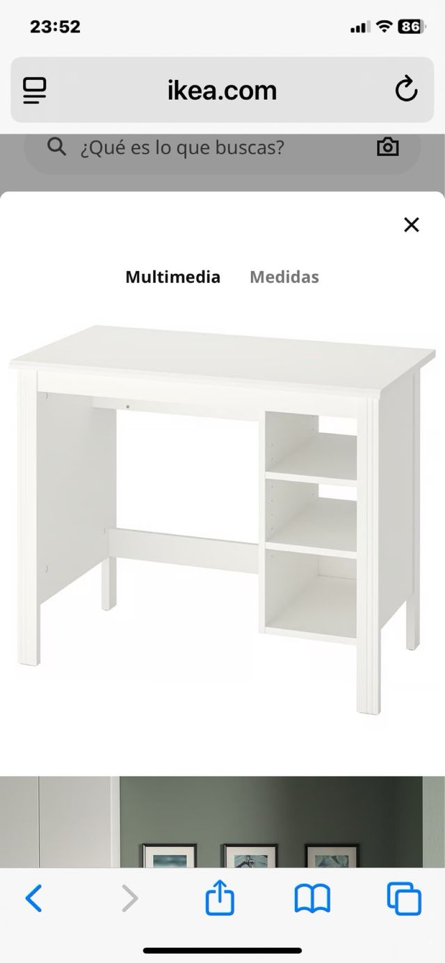 Escritorio juvenil blanco IKEA