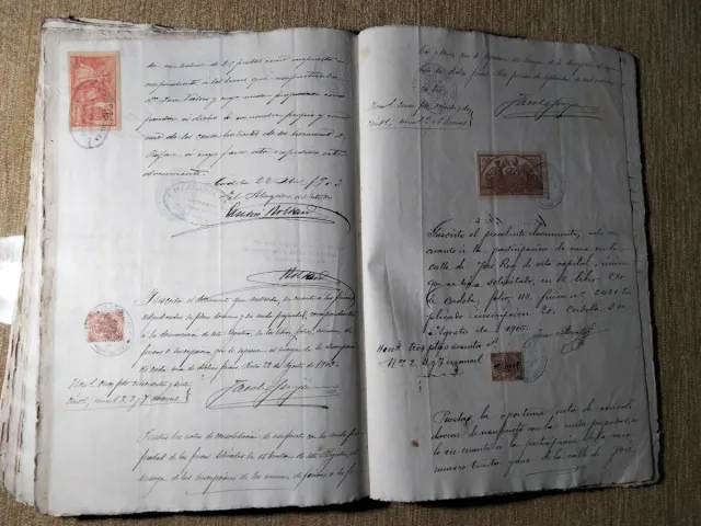 Testimonianza di aggiudicazione dei beni di Córdoba del 1897