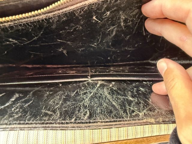 Bolso vintage piel cocodrilo negro