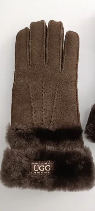 Guantes UGG Marrones con Borrego talla L