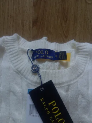 Jersey Polo Ralph Lauren Blanco Talla M