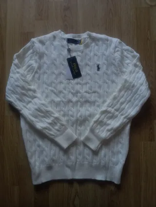 Jersey Polo Ralph Lauren Blanco Talla M