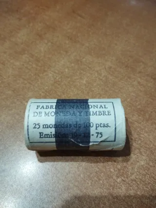 Cartuchos monedas 50 y 100 pesetas emisión 1975
