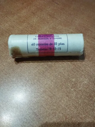 Cartuchos monedas 50 y 100 pesetas emisión 1975