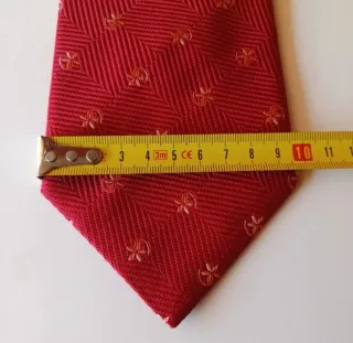Corbata Olimpo Seda Vintage Años 90 Roja