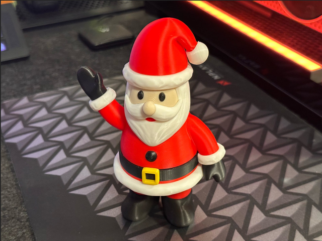 Figura Papá Noel Rojo y Blanco