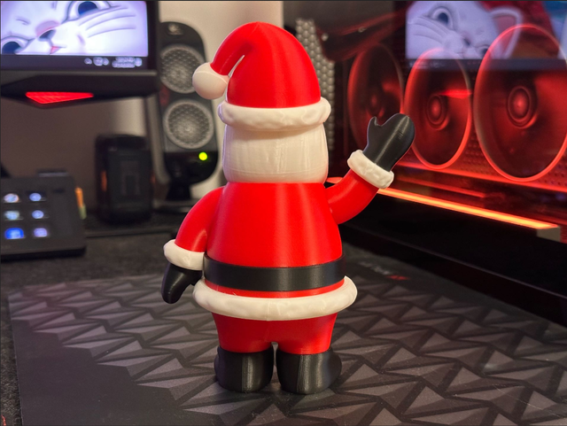 Figura Papá Noel Rojo y Blanco