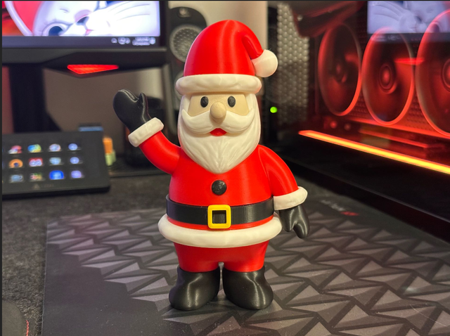 Figura Papá Noel Rojo y Blanco