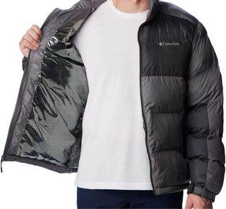 Abrigo Columbia Negro y Gris