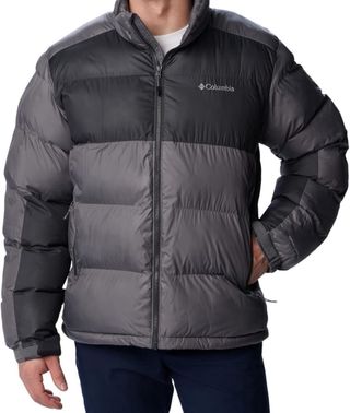 Abrigo Columbia Negro y Gris