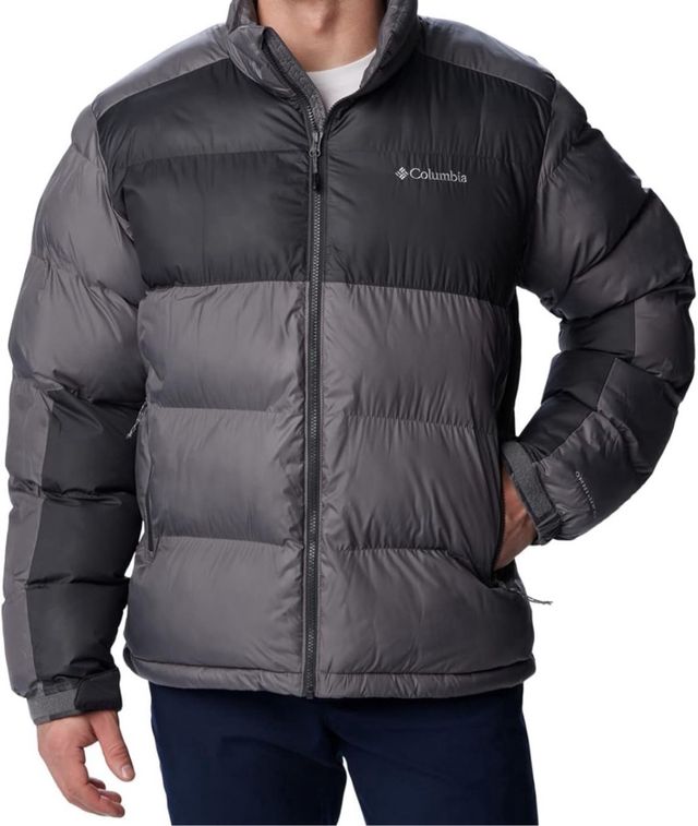 Abrigo Columbia Negro y Gris